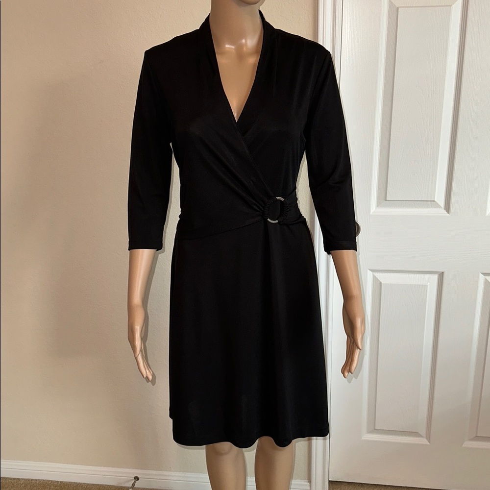 BANANA REPUBLIC Black Long Sleeve Dress.